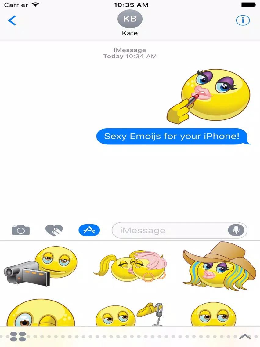 Sexy Emoji Stickers iPad Screenshots