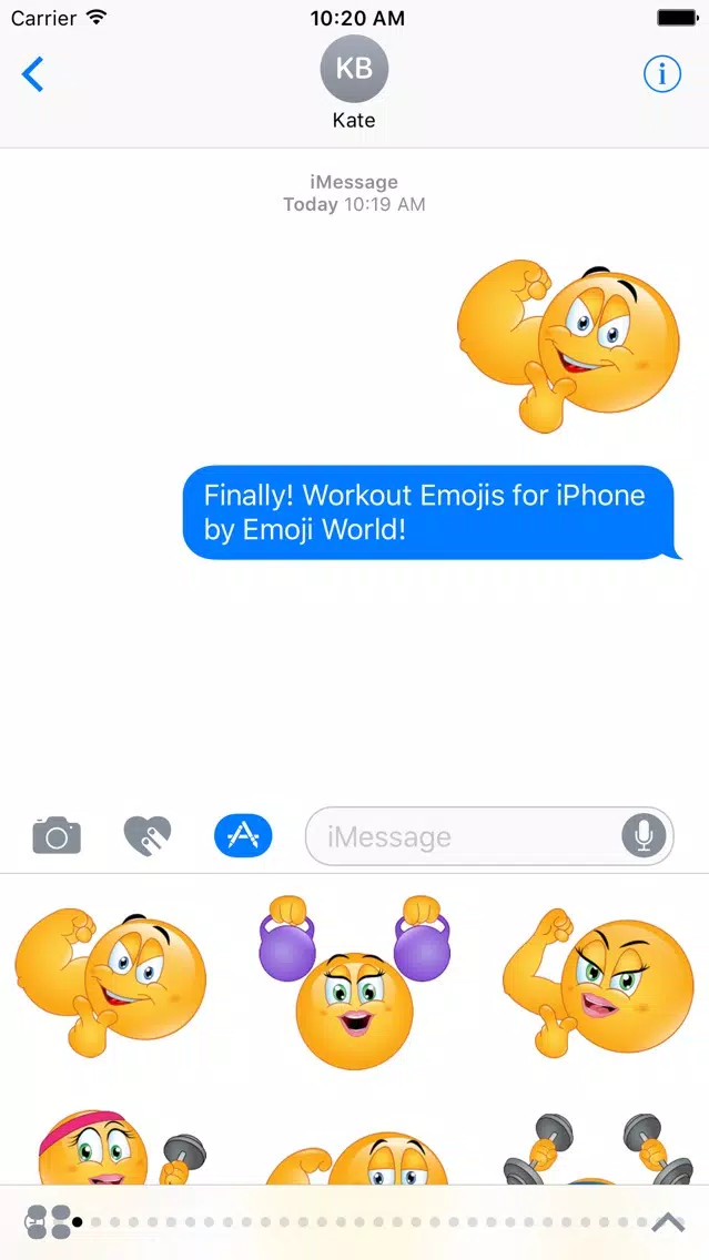 Workout Emoji Stickers Screenshots
