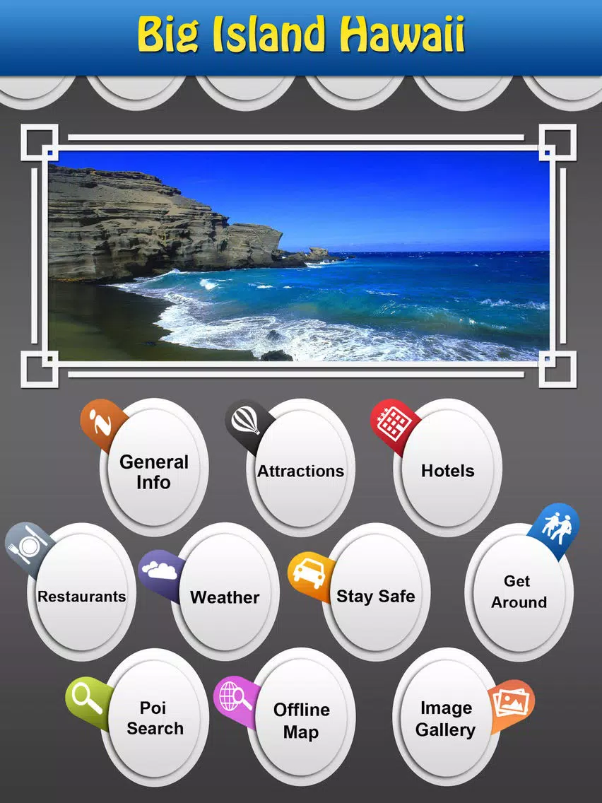 Big Island- Hawai Offline Map Travel Explorer iPad Screenshots