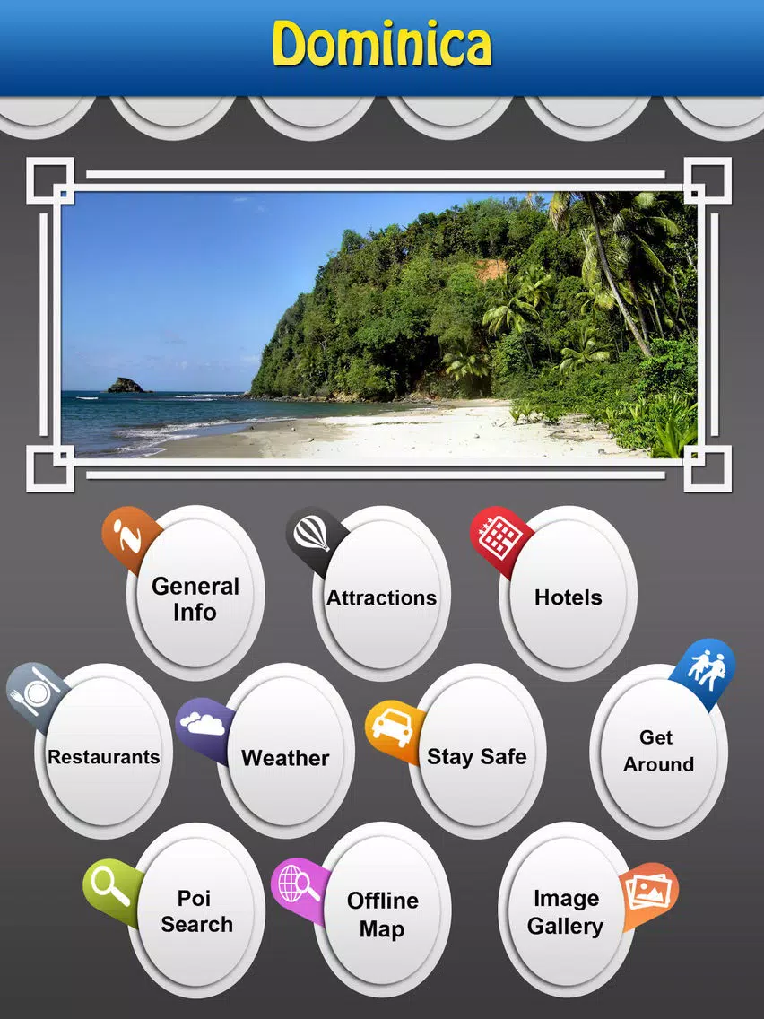 Capturas de tela do Dominica Island Offline Travel Guide iPad