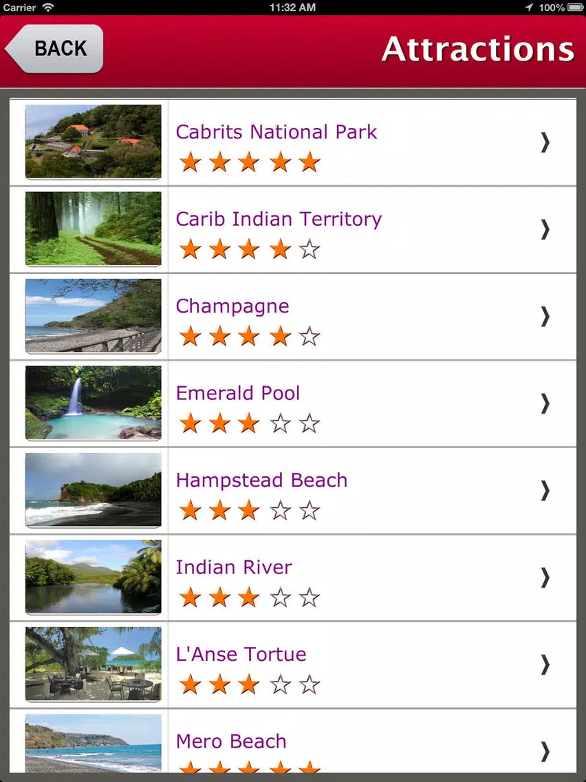 Capturas de tela do Dominica Island Offline Travel Guide iPad