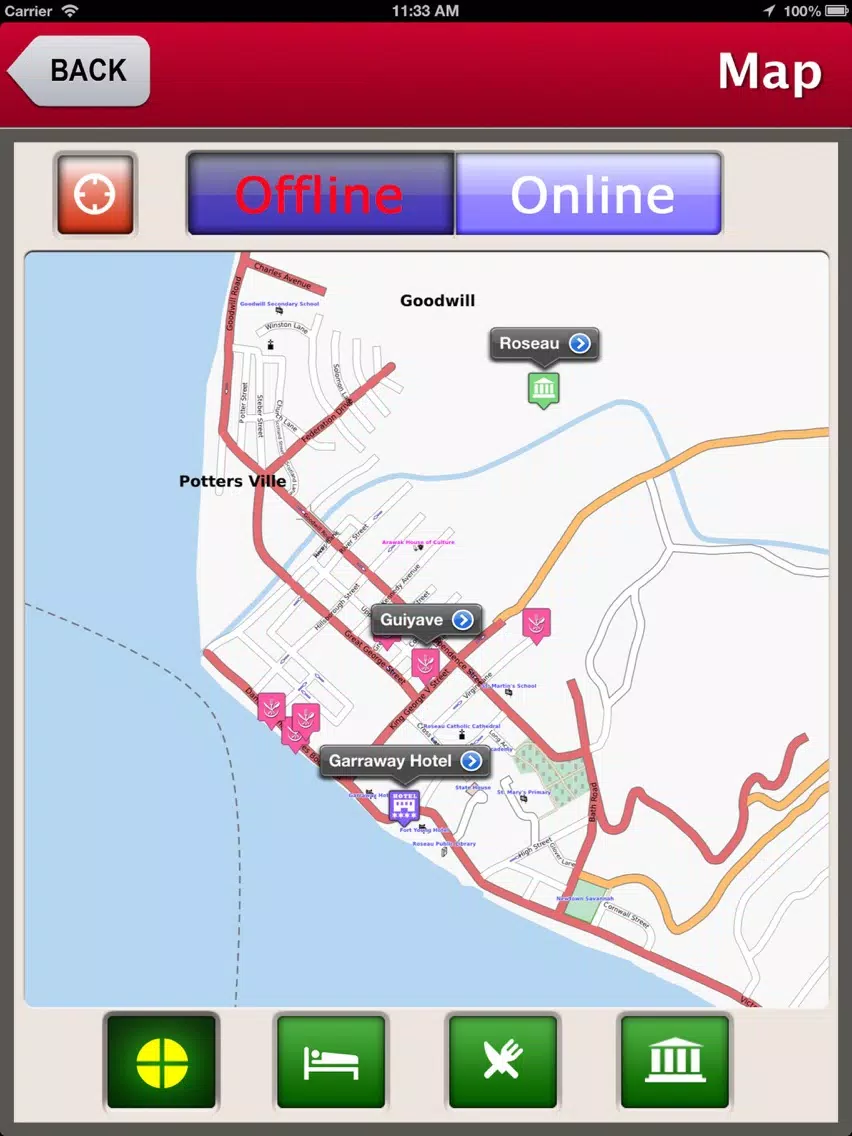 Capturas de tela do Dominica Island Offline Travel Guide iPad
