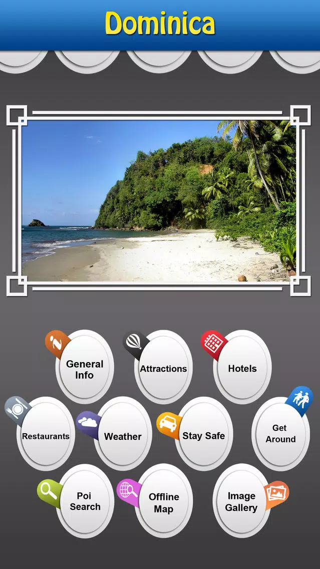 Capturas de tela do Dominica Island Offline Travel Guide