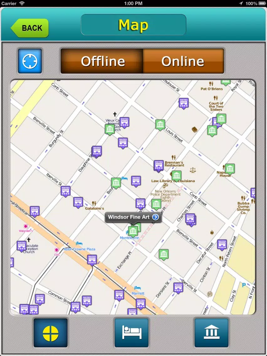 New Orleans Offline Map City Guide iPad Ekran Görüntüleri