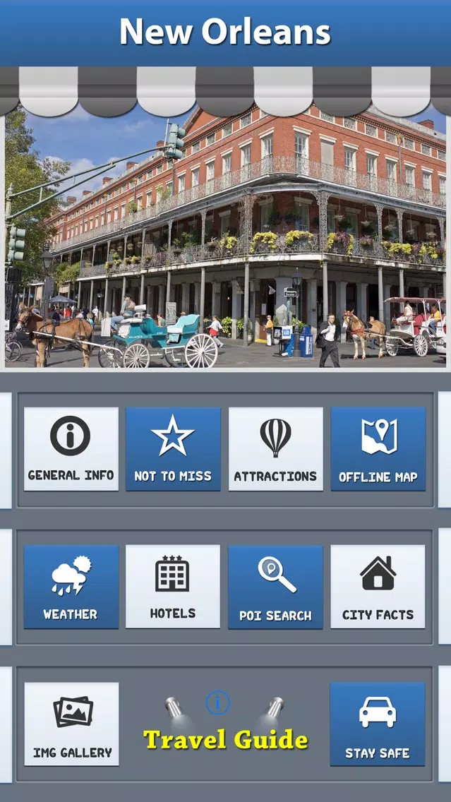 New Orleans Offline Map City Guide Ekran Görüntüleri