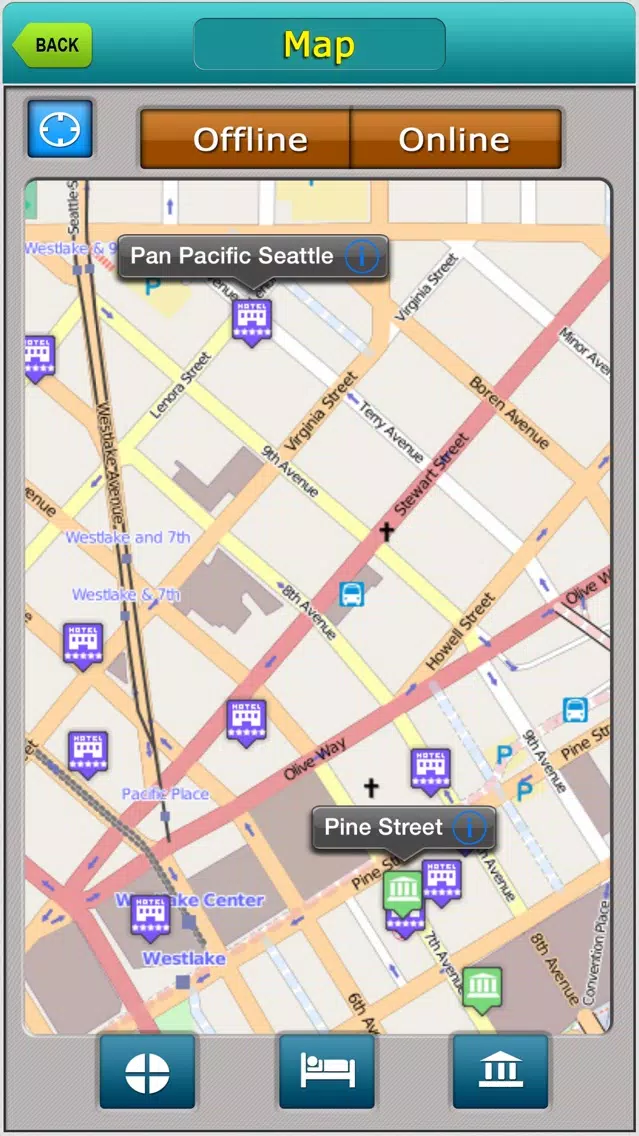 Seattle Offline Map City Guide Screenshots