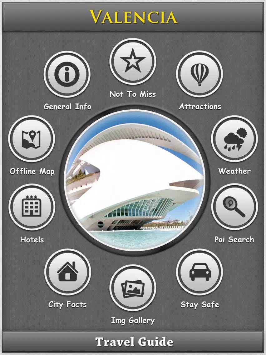 Valencia City Map Guide iPad Screenshots