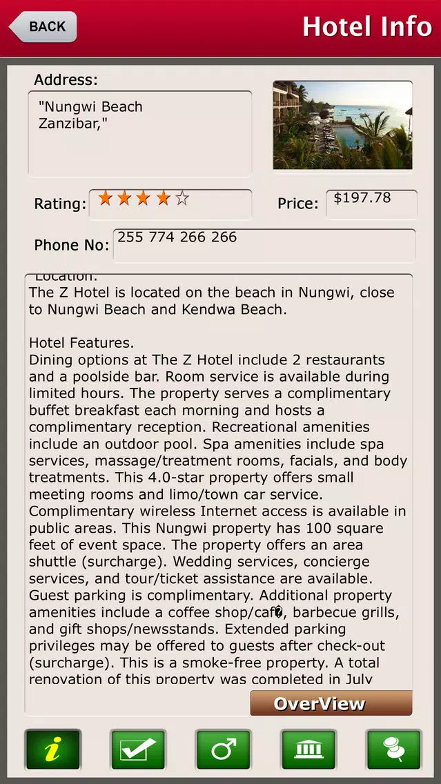 Zanzibar Island Offline Travel Guide Screenshots