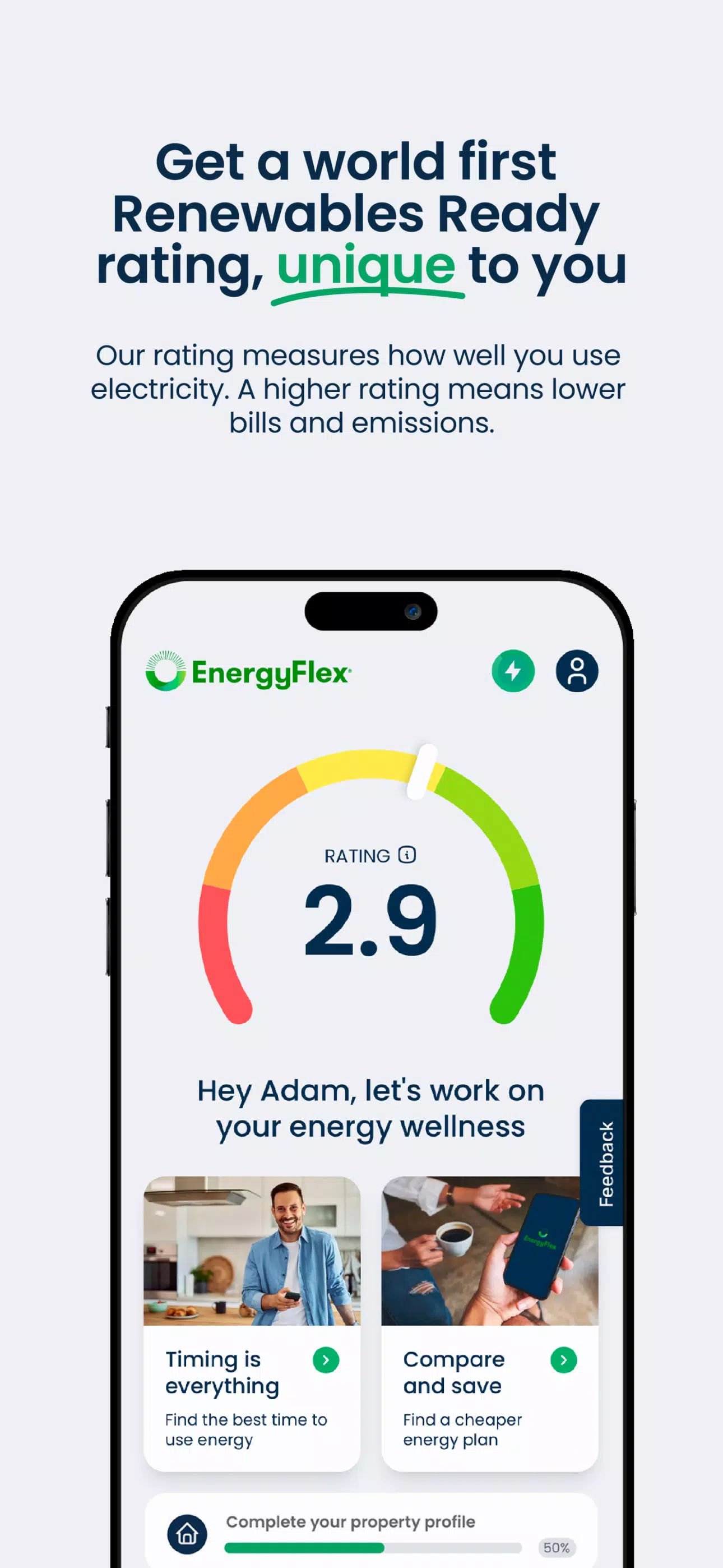 Capturas de tela do EnergyFlex