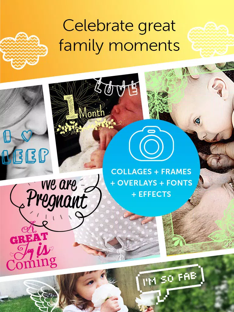 Baby Photo Editor - Pregnancy & Baby Milestone pics iPad স্ক্রিনশট