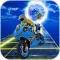 Crazy Bike In Light Tracks