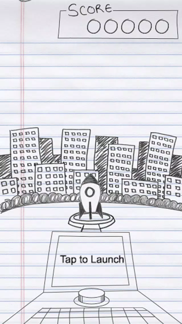Tangkapan skrin Paper Rocket