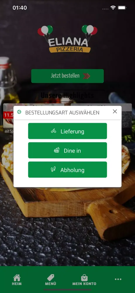 Eliana Pizzeria Screenshots