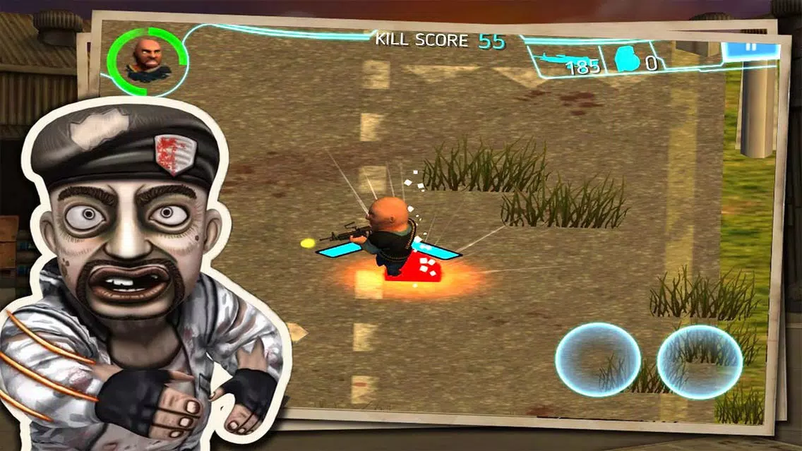 Tangkapan skrin Dark Night Zombie Fight