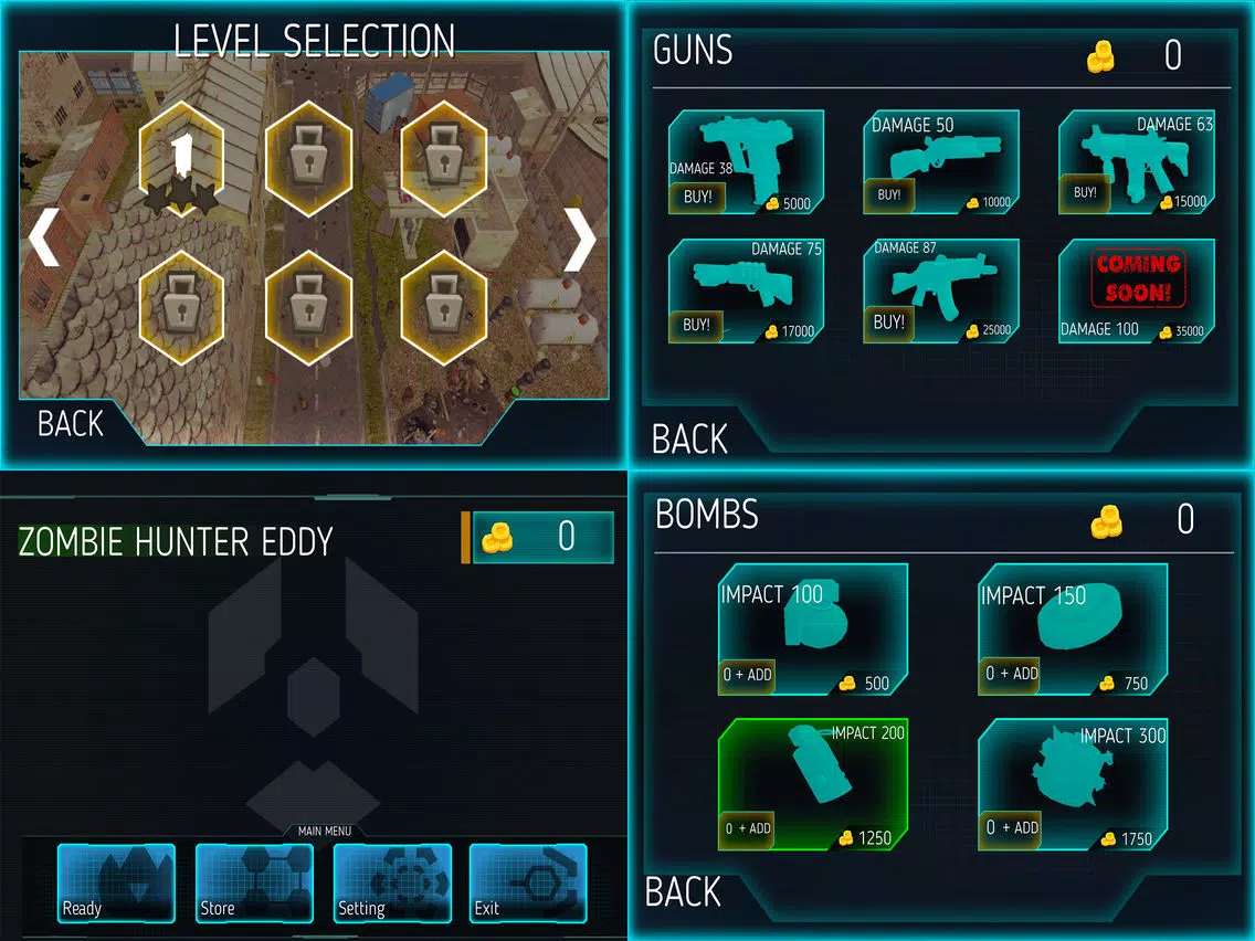 Captures d'écran de Zombie Hunter Eddy iPad 
