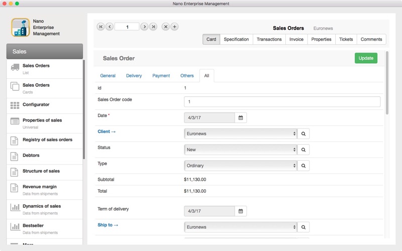 Nano Enterprise Screenshots