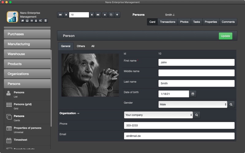 Nano Enterprise Screenshots