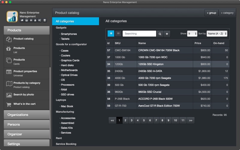 Nano Enterprise Screenshots