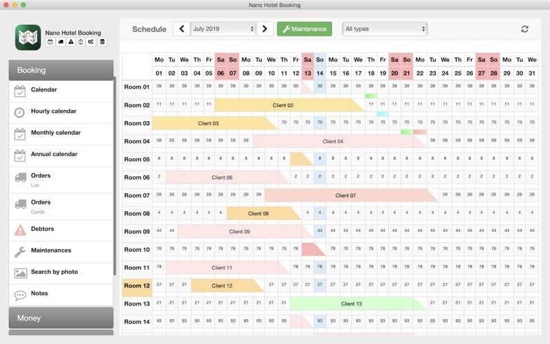 Nano Hotel Booking Screenshots