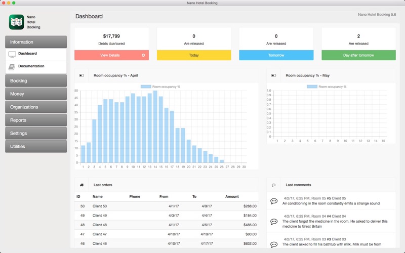 Nano Hotel Booking Screenshots