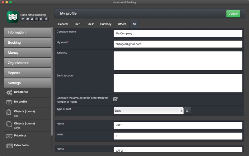 Nano Hotel Booking Screenshots