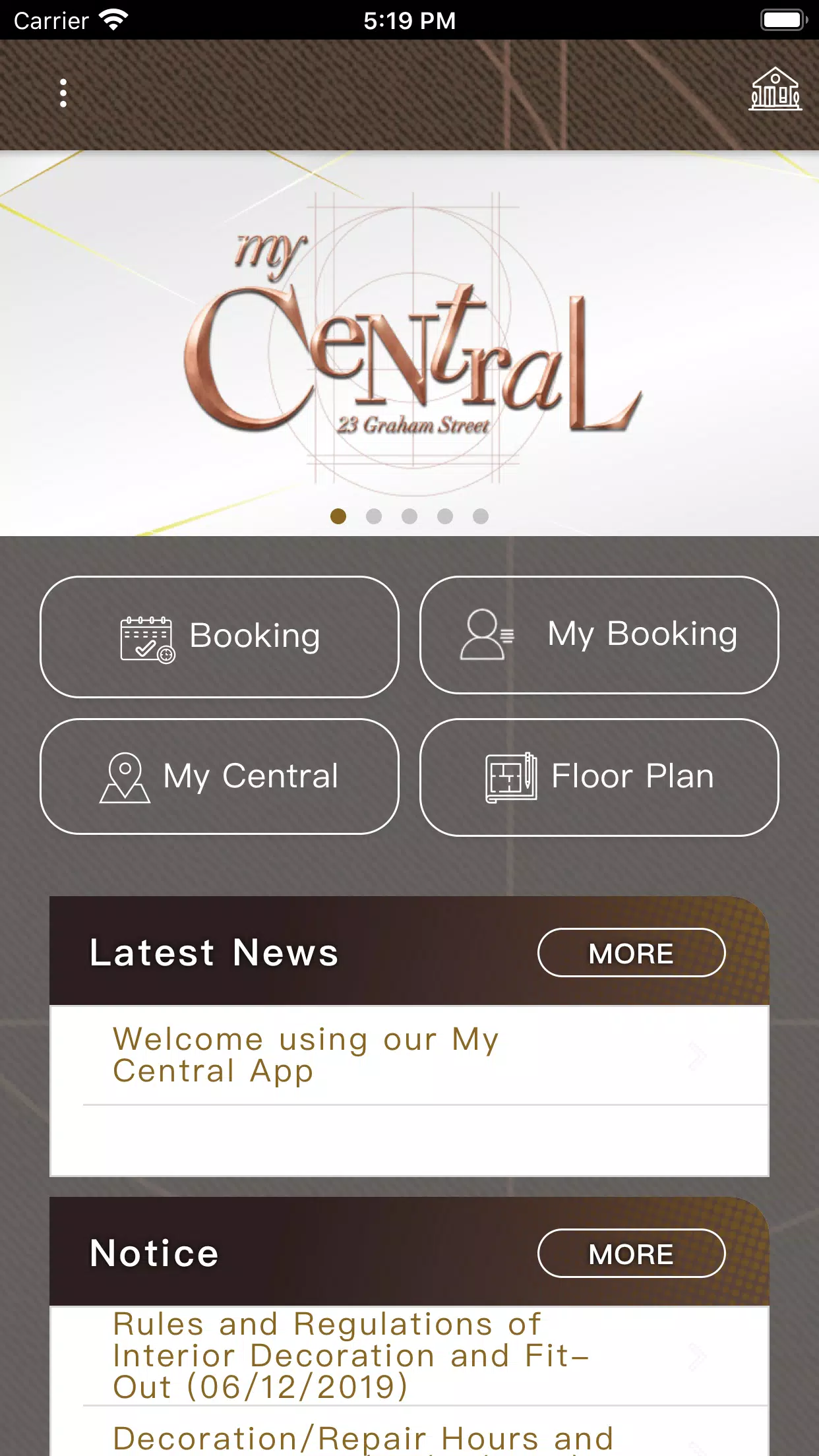 My Central Screenshots