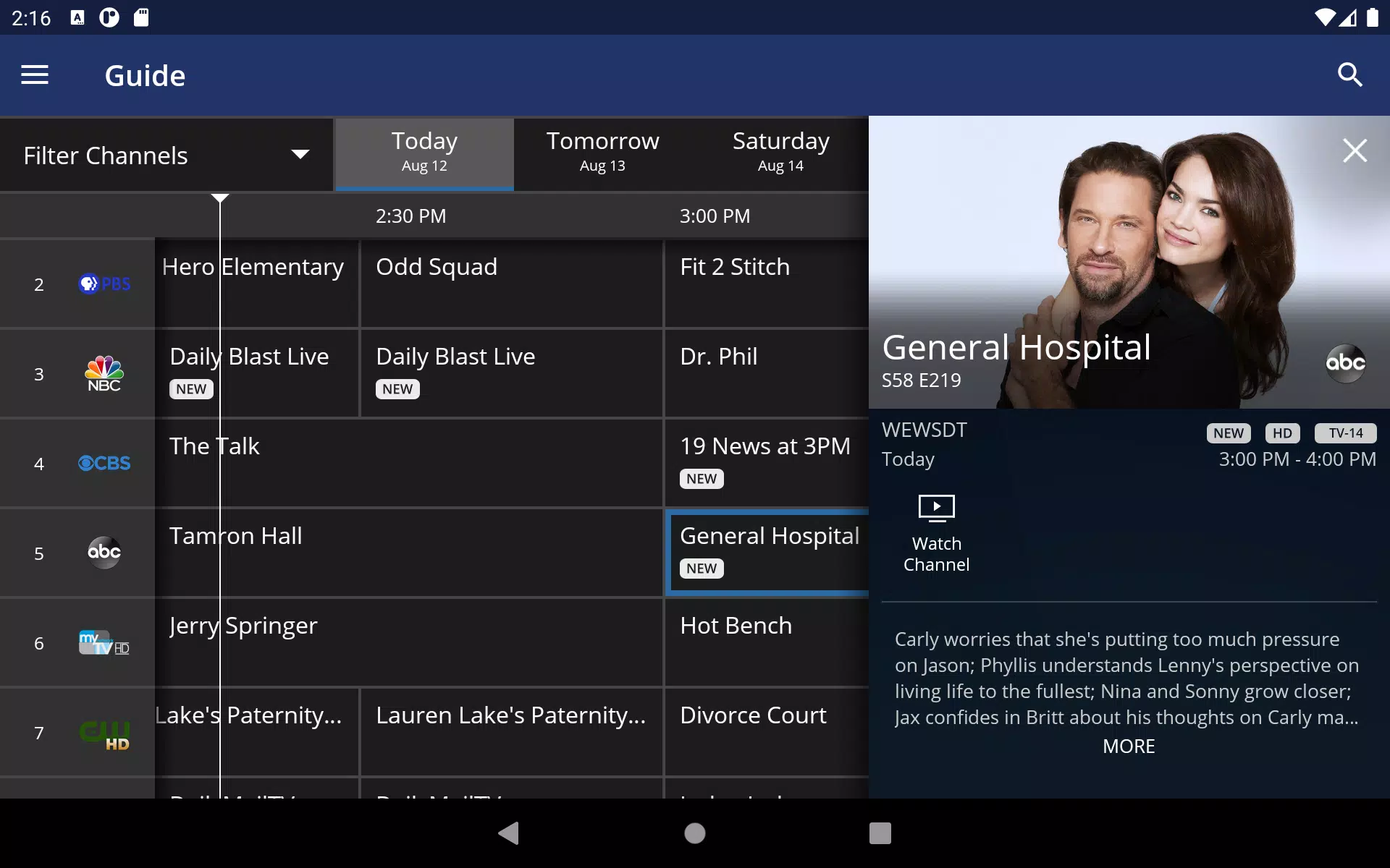 MCTV Stream Screenshots