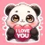Bambo, Cute Panda Stickers