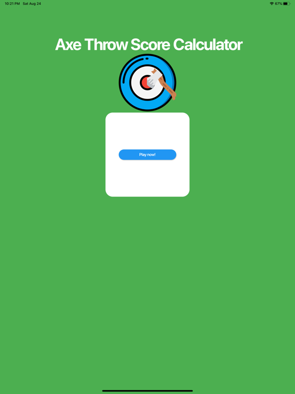 Axe Throwing Score Calculator iPad スクリーンショット