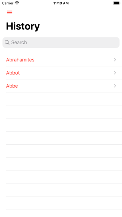 Theological Dictionary:Offline Screenshots