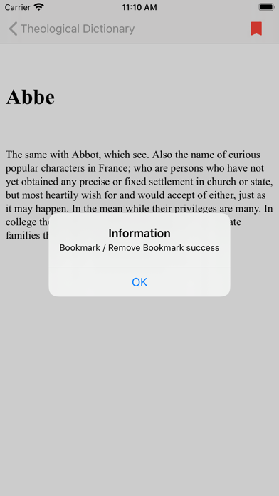 Theological Dictionary:Offline Screenshots