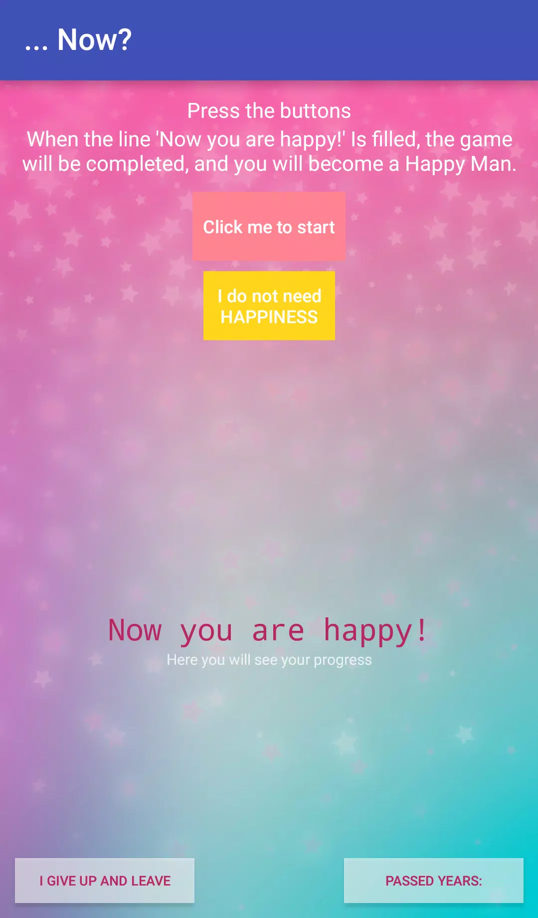 Are YOU Happy Now? Screenshots