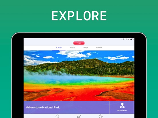 Yellowstone National Park iPad Screenshots