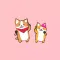 Animated Corgi Love Story