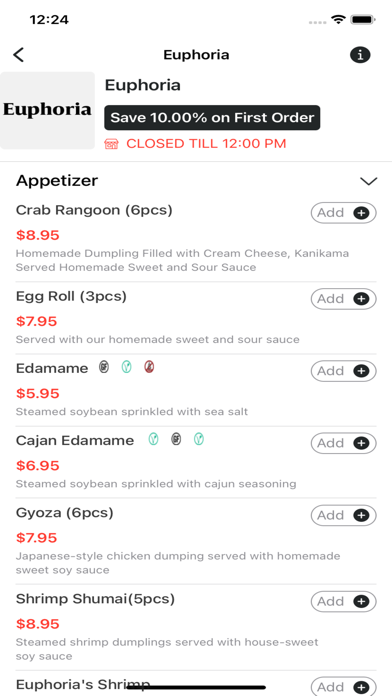 Euphoria-Restaurant Screenshots