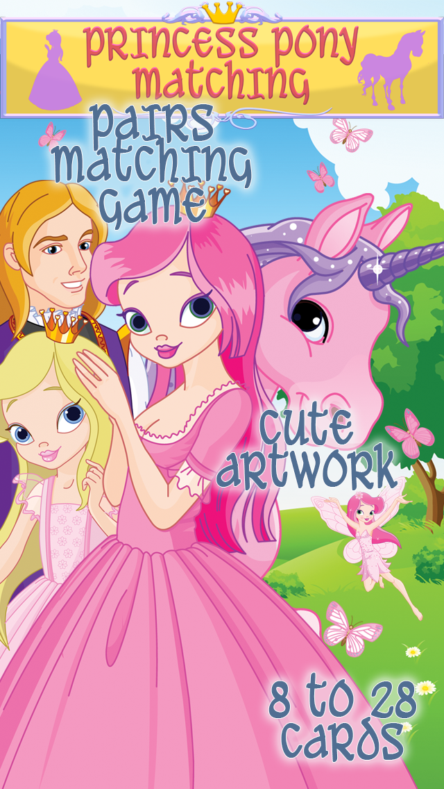 Princess Pony - Matching Memory Game for Kids And Toddlers who Love Princesses and Ponies Screenshots