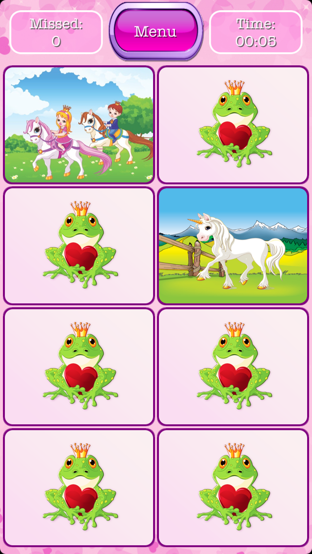 Princess Pony - Matching Memory Game for Kids And Toddlers who Love Princesses and Ponies Screenshots