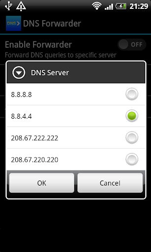 DNS forwarder Screenshots