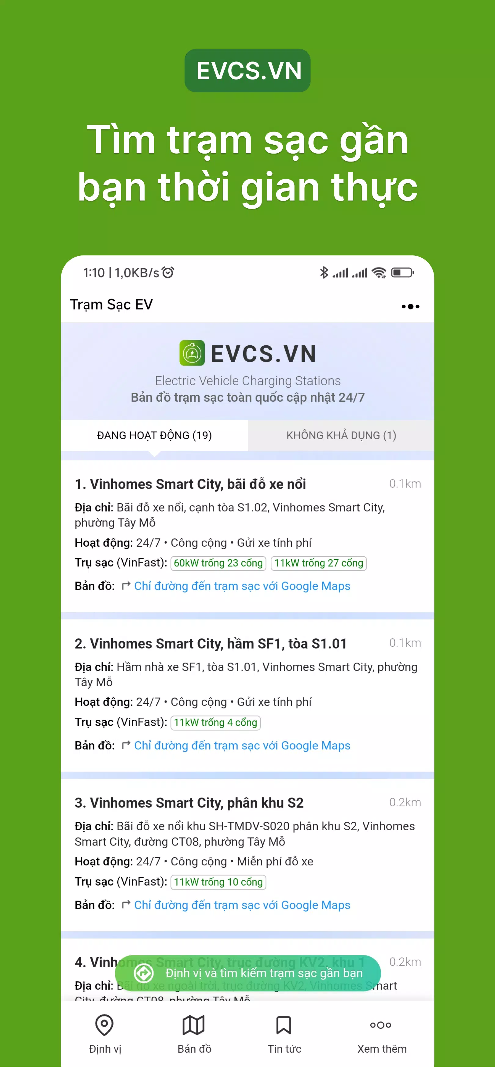 Trạm Sạc EV Screenshots