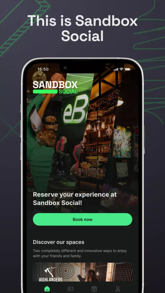 Sandbox Social Screenshots