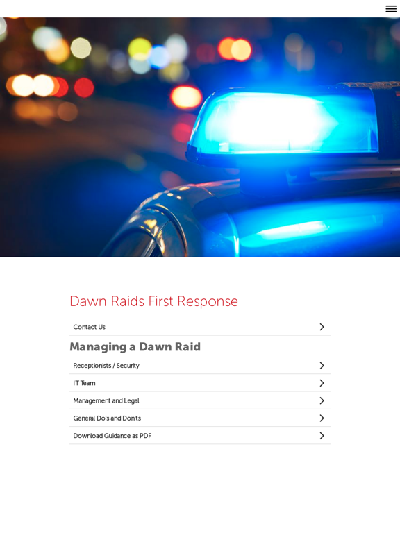 Dawn Raids First Response iPad Screenshots