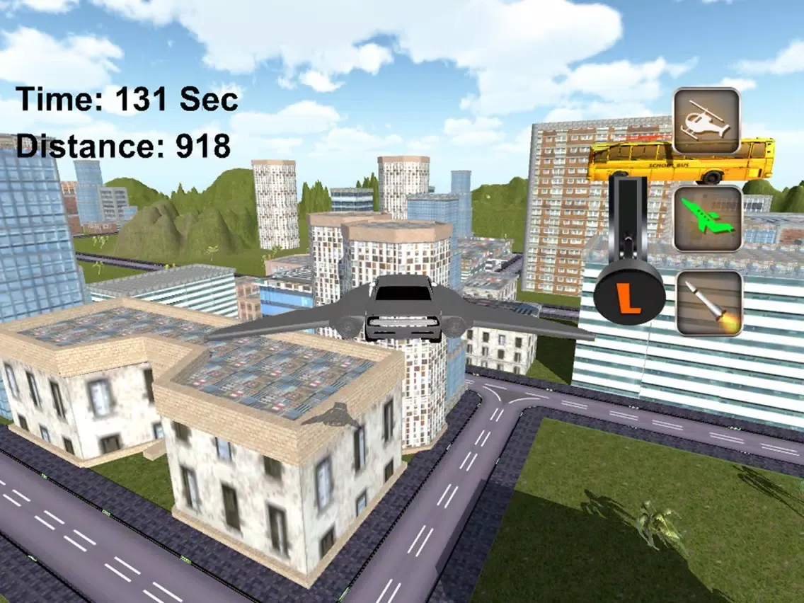 Super Flying Car Racing Games iPad Screenshots