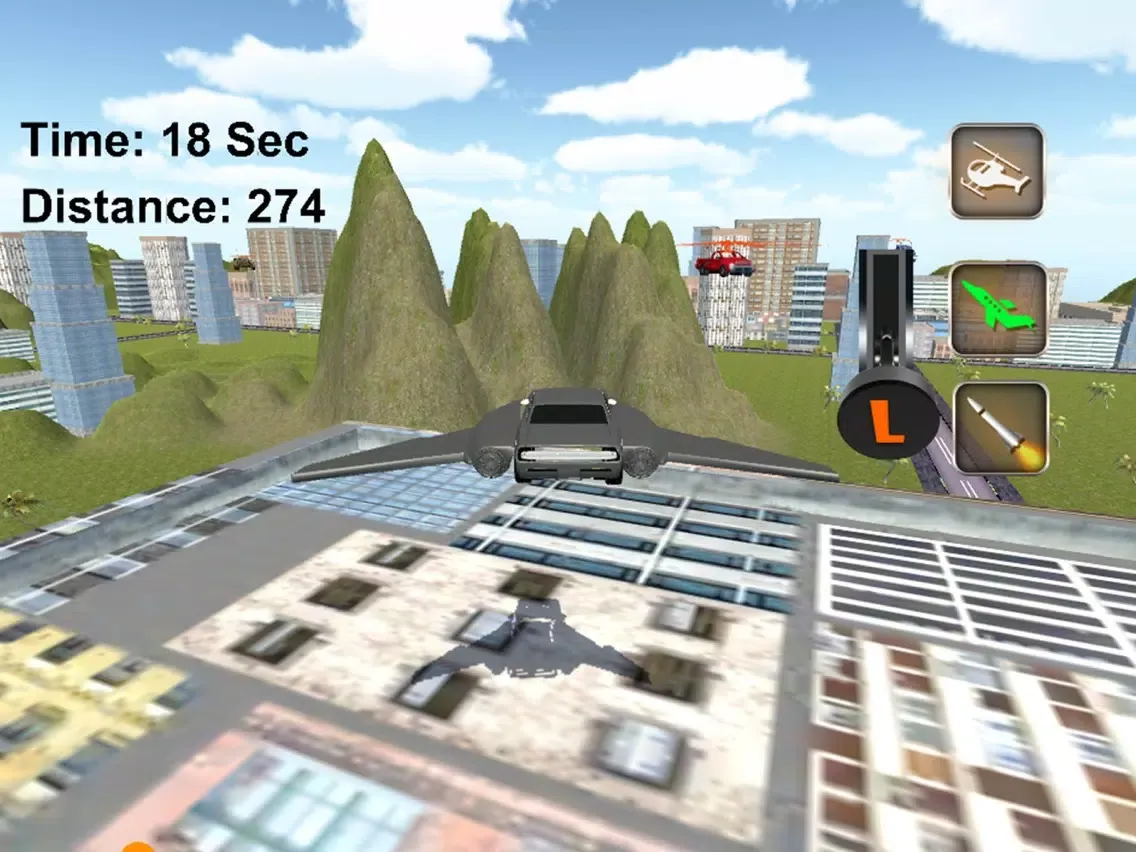 Super Flying Car Racing Games iPad Screenshots