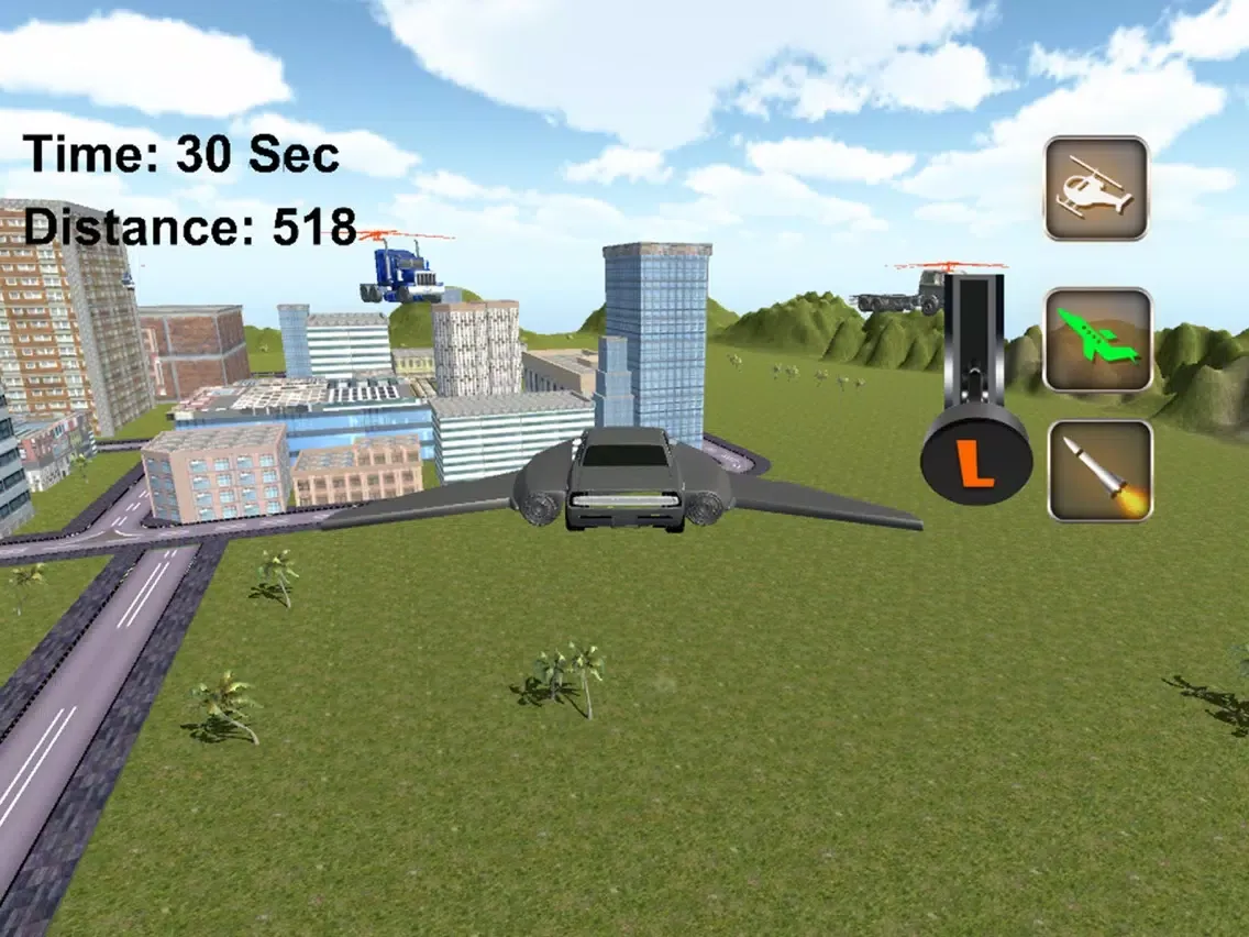 Super Flying Car Racing Games iPad Screenshots