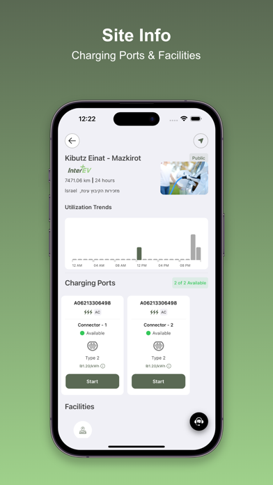 Inter EV Charging Screenshots