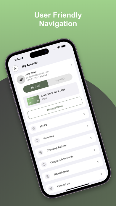 Inter EV Charging Screenshots