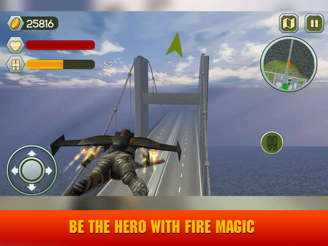 Tangkapan skrin Fire Skull Superhero: City Sim iPad 