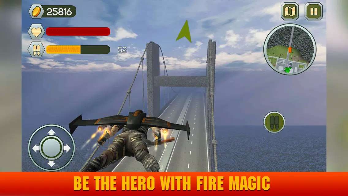 Tangkapan skrin Fire Skull Superhero: City Sim