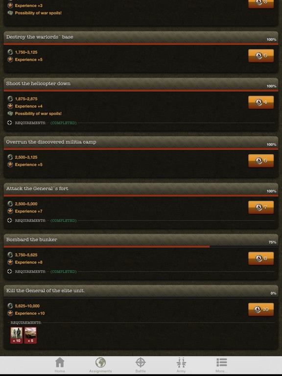 War Game Mobile iPad  Ekran Görüntüleri