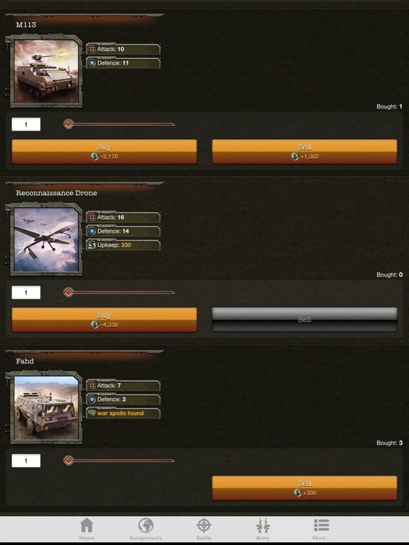 War Game Mobile iPad  Ekran Görüntüleri